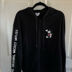 Disney Black Mickey Mouse Hoodie Jacket
